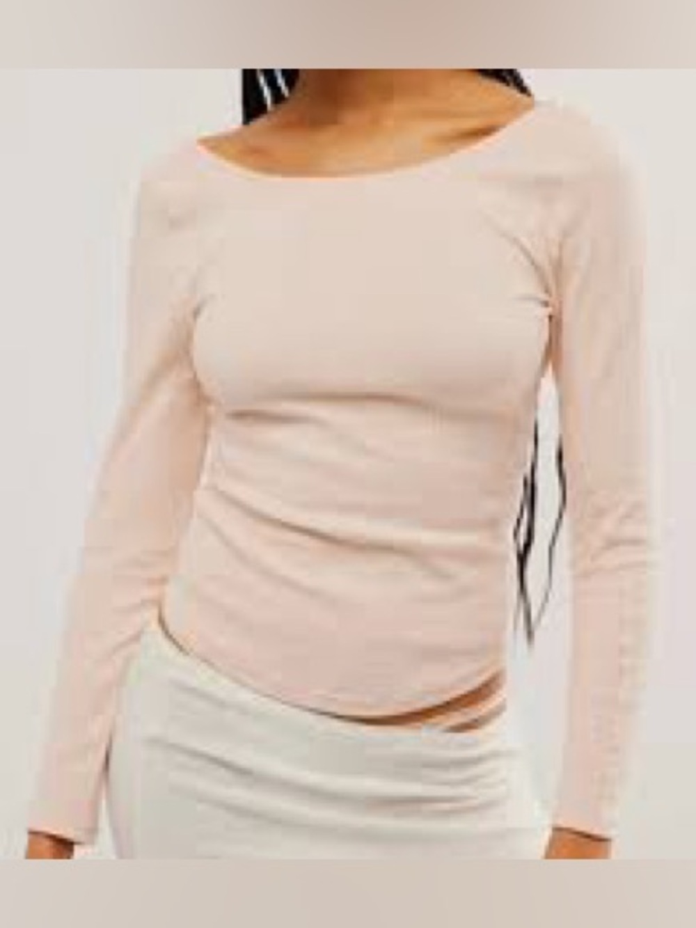 Free People light pink long sleeve